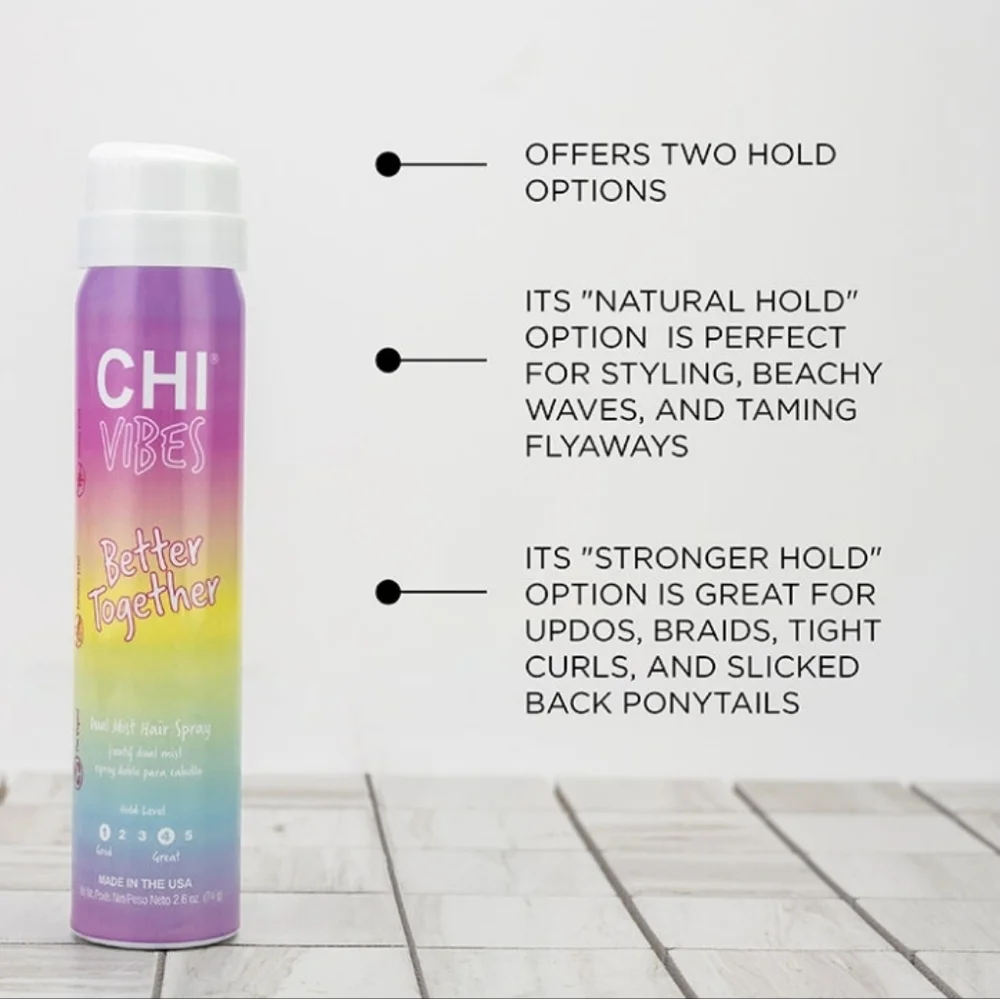 CHI Vibes Better Together‎ Dual Mist Hair Spray- Travel Size